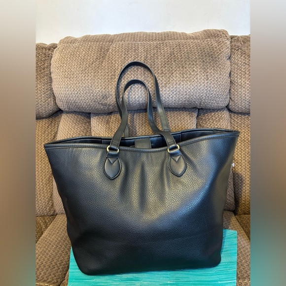 👜 Steve Madden Black Leather Bag 👜 - Picture 1 of 11